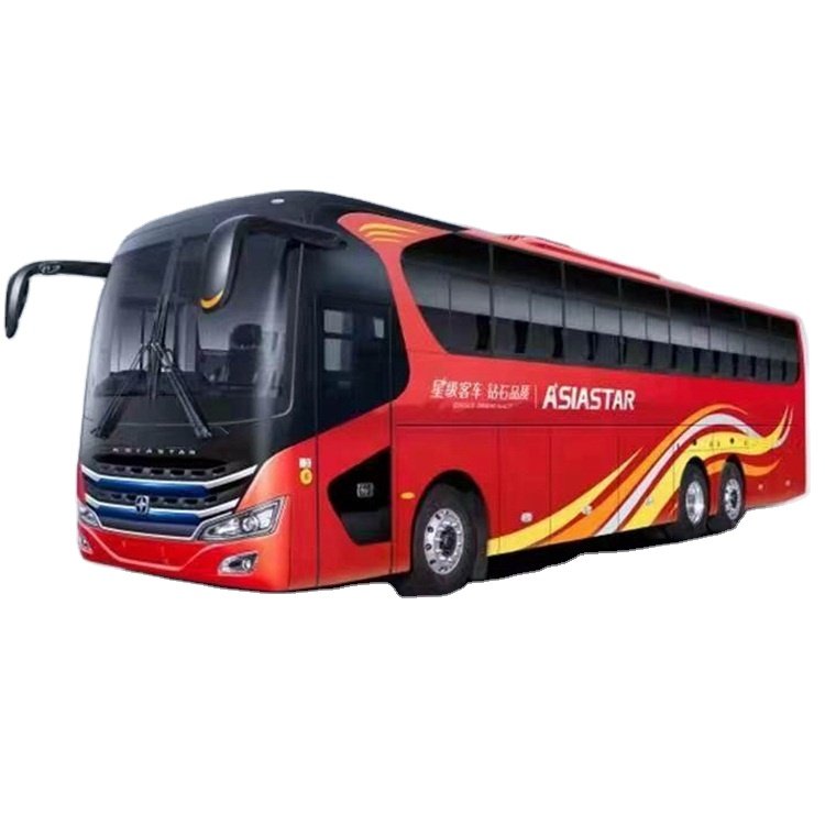 65 Seats RHD Front Engine coach Bus 2+3 Layout Long Journey Tourist Buses Hot Sale in Tanzania